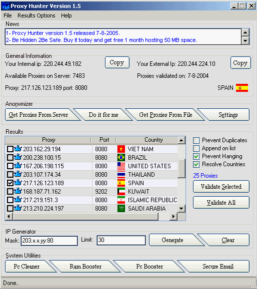E-Bouncer Screenshot